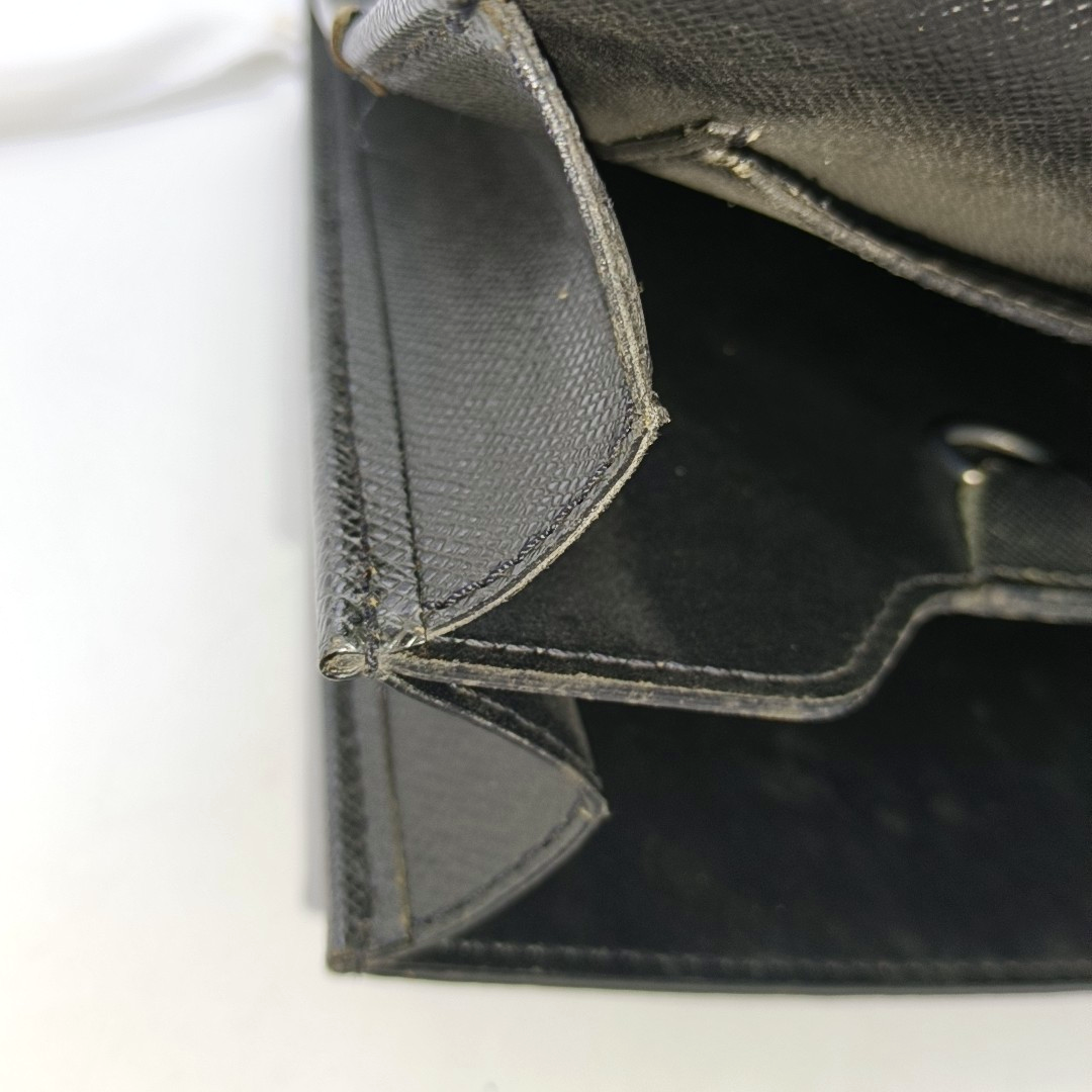 LOUIS VUITTON ROBUSTO Black cowhide tote bag Silver Hardware-(SKU)-949370628