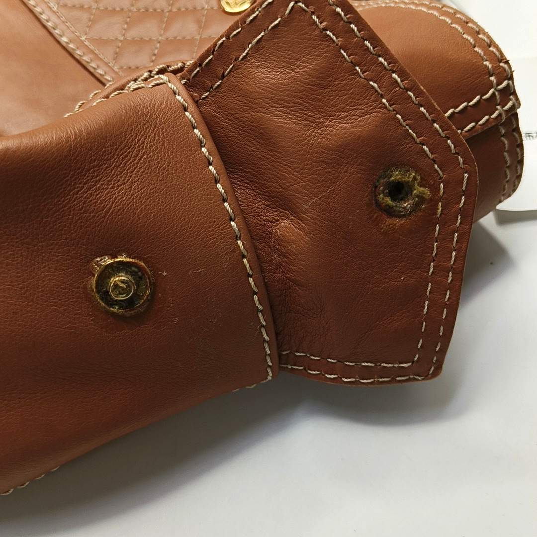 CELINE BOOGIE Medium size Brown Cowhide Handbag Golden hardware-(SKU)-947525770