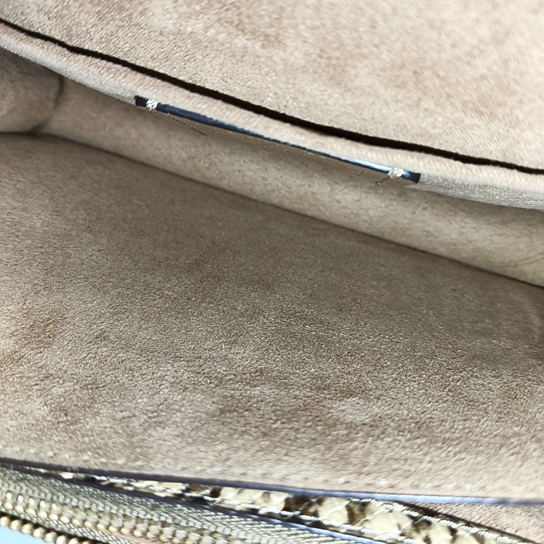 COACH KLARE Beige Leather Old Flower Embossed Crossbody Bag Shoulder Bag Golden hardware-(SKU)-942136285