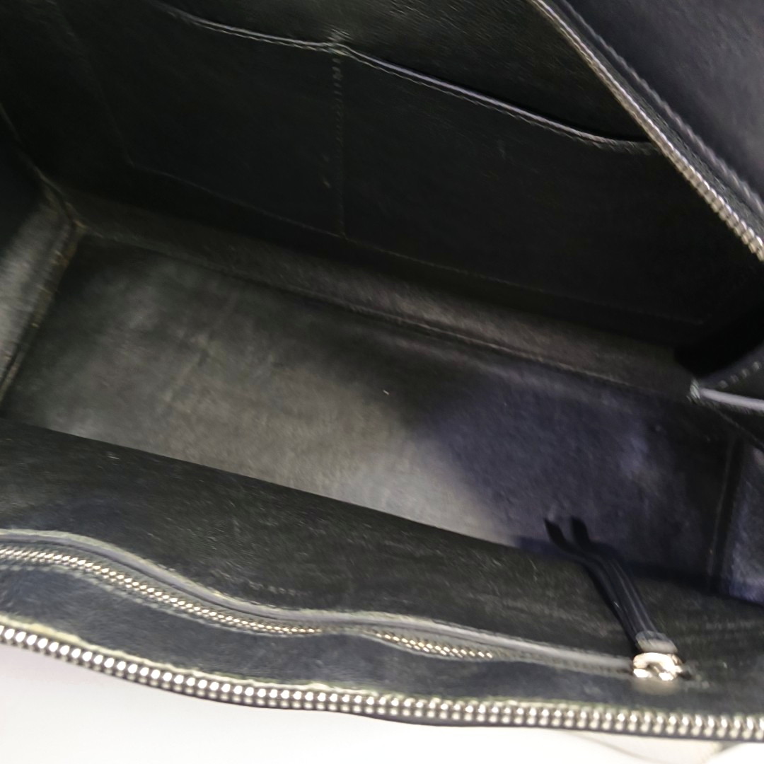 CELINE EDGE Medium size White Leather Handbag Silver Hardware-(SKU)-956017096