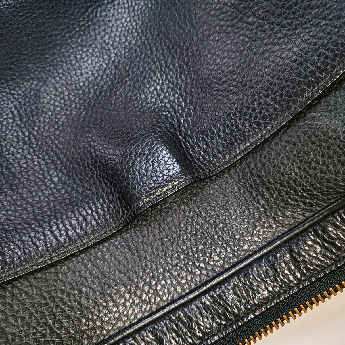 COACH Dark Gray Leather Single Shoulder Bag Crossbody Silver Hardware-(SKU)-940929970