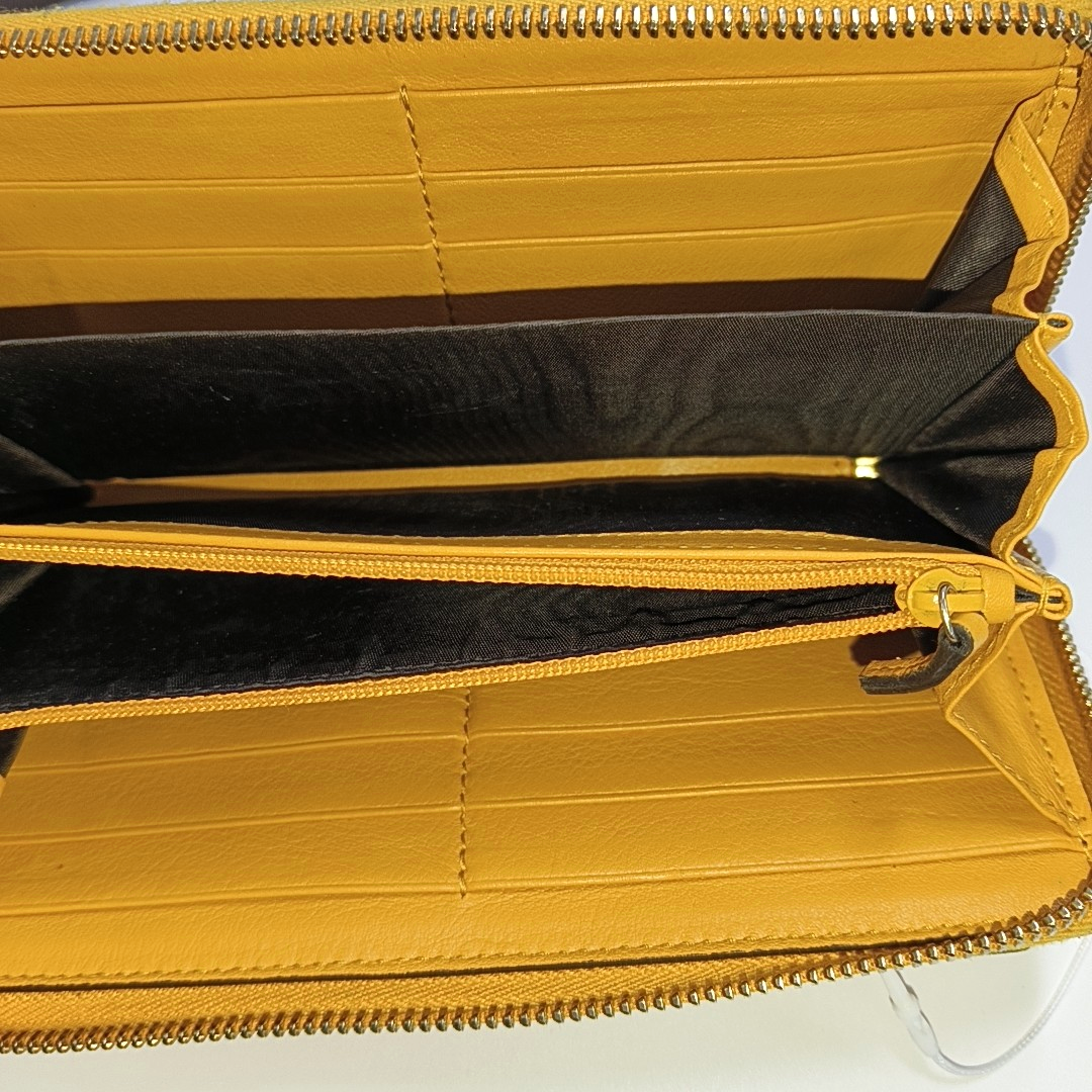 GUCCI Microguccissima Yellow Patent Leather Monogrammed Embossed Wallet Golden hardware-(SKU)-953012842