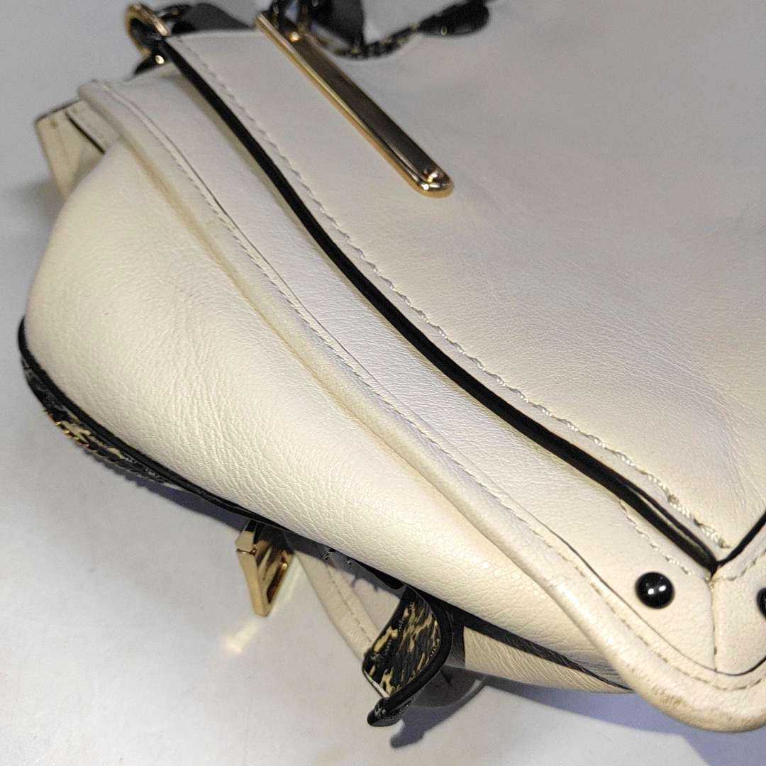 COACH DREAMER Beige Leather Single Shoulder Bag Handbag Crossbody Golden hardware Removable shoulder strap-(SKU)-940749659