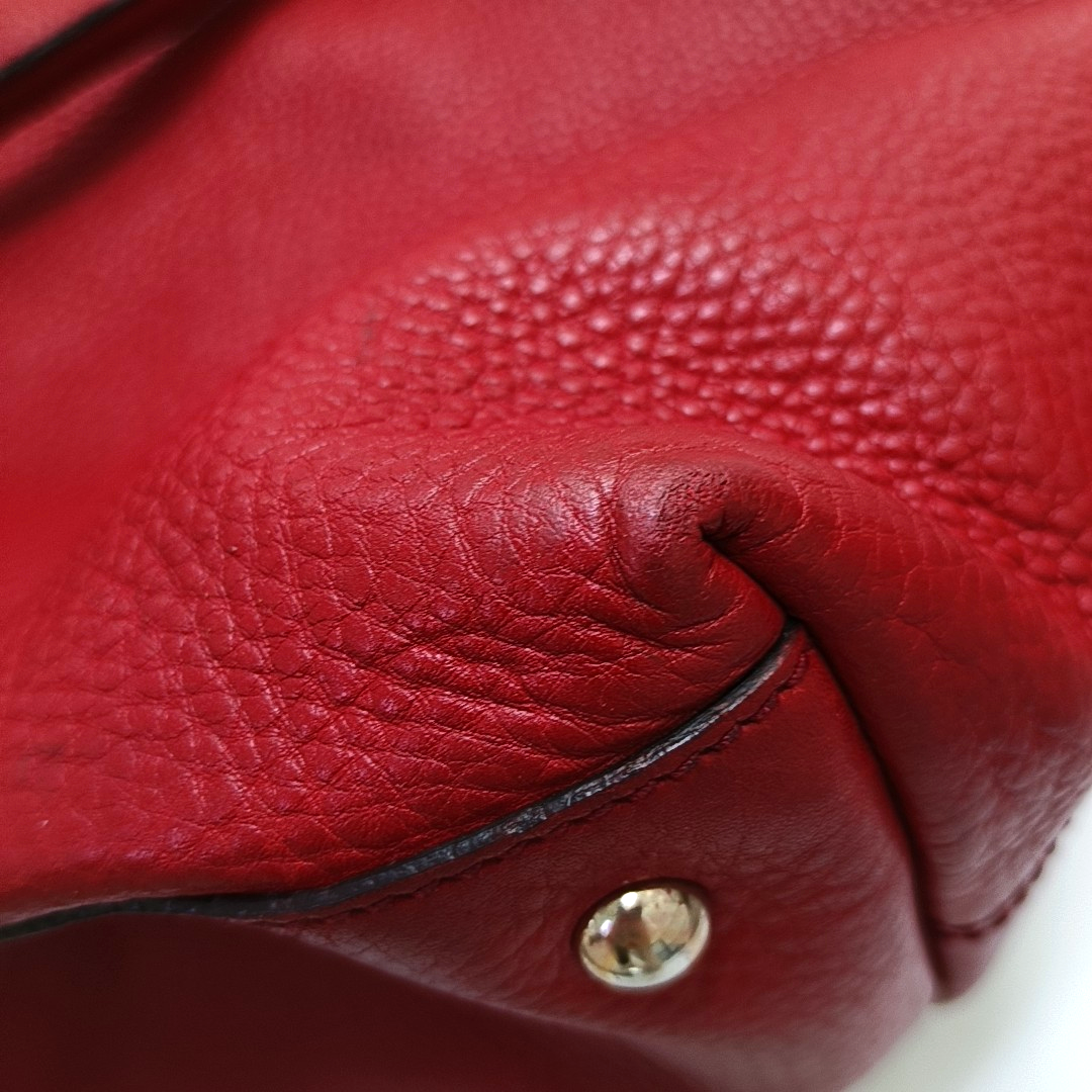 GUCCI Tote bag Red Cowhide Fringe Tote Bag Single Shoulder Bag Golden hardware-(SKU)-954793902