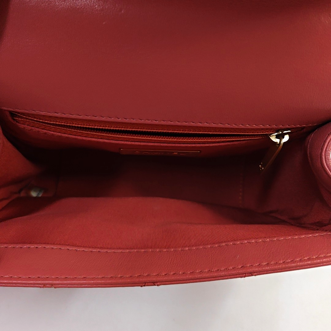 CHANEL CHAIN INFINITY TOP HANDLE Pink Lamb Skin Quilted Single Shoulder Bag Tote Bag Crossbody Bag Golden Hardware 28 Closure-(SKU)-948138868