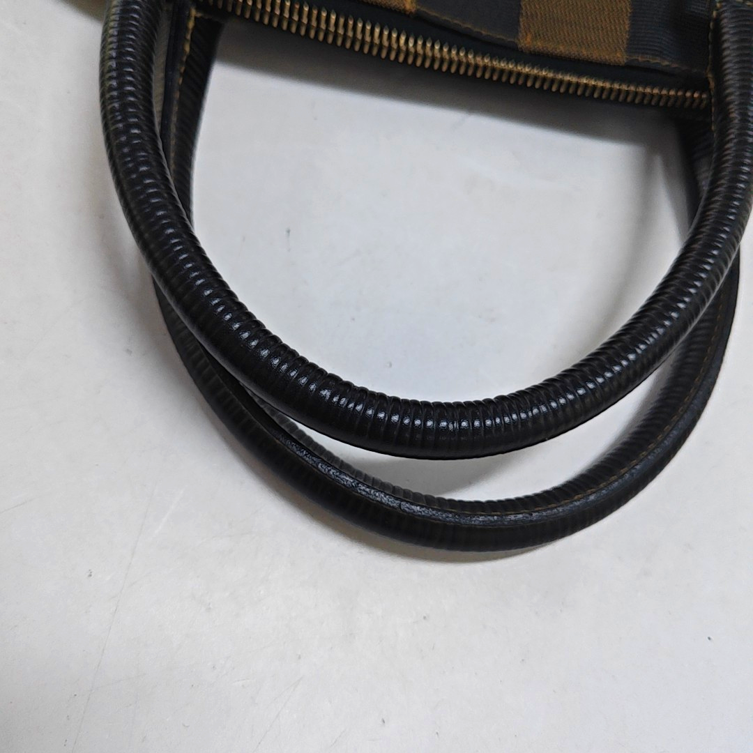FENDI Brown Canvas Handbag Golden hardware-(SKU)-948418189