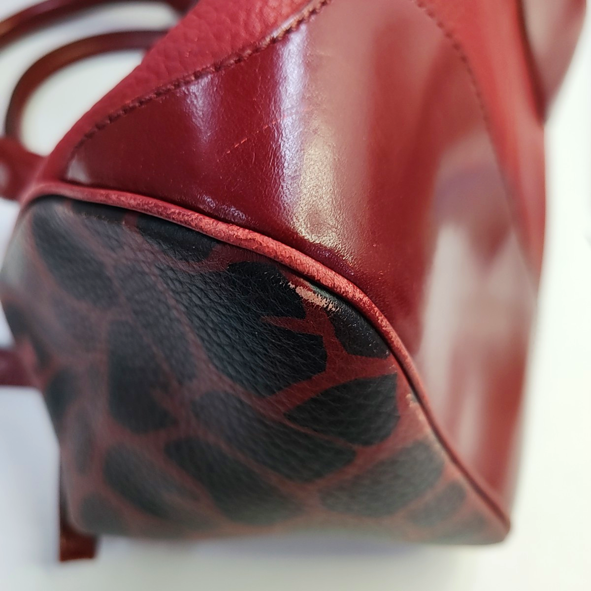 BURBERRY Red Leather Fringe Shoulder Bag Golden hardware-(SKU)-947960659