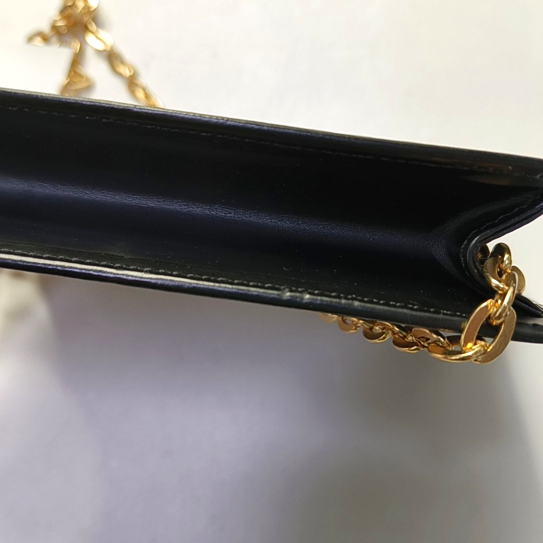 BURBERRY Black Cowhide Clutch Golden hardware-(SKU)-948083814
