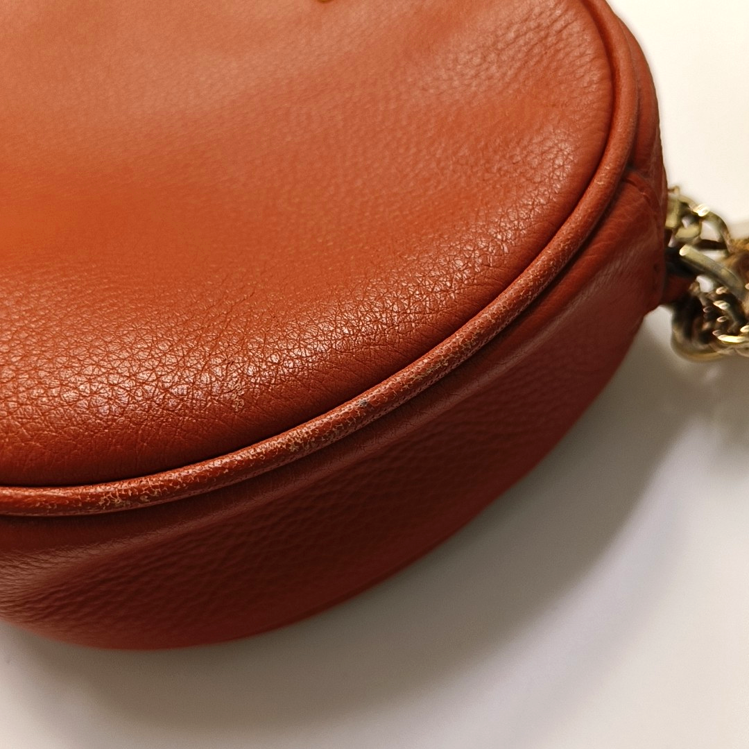 MICHAEL KORS Jet Set Orange Red Leather Single Shoulder Bag Crossbody Bag Golden hardware-(SKU)-951616686