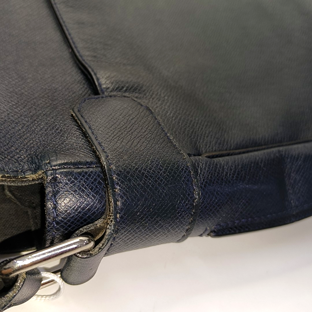 LOUIS VUITTON BOREAL Dark Blue Cowhide Single Shoulder Bag Crossbody Bag Silver Hardware-(SKU)-931854532