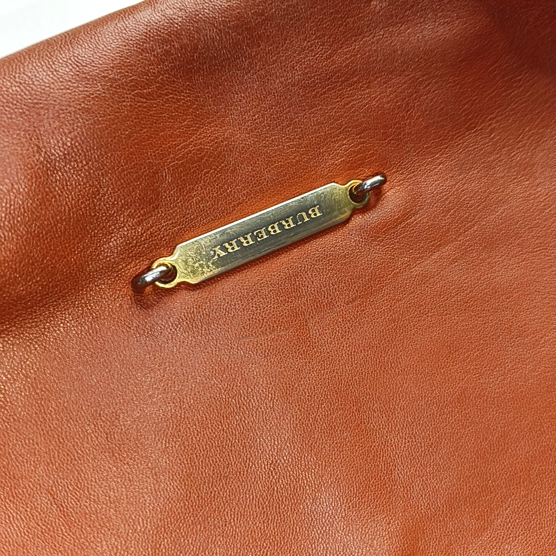 BURBERRY Red cowhide shoulder bag crossbody bag Golden hardware Removable shoulder strap-(SKU)-954287529