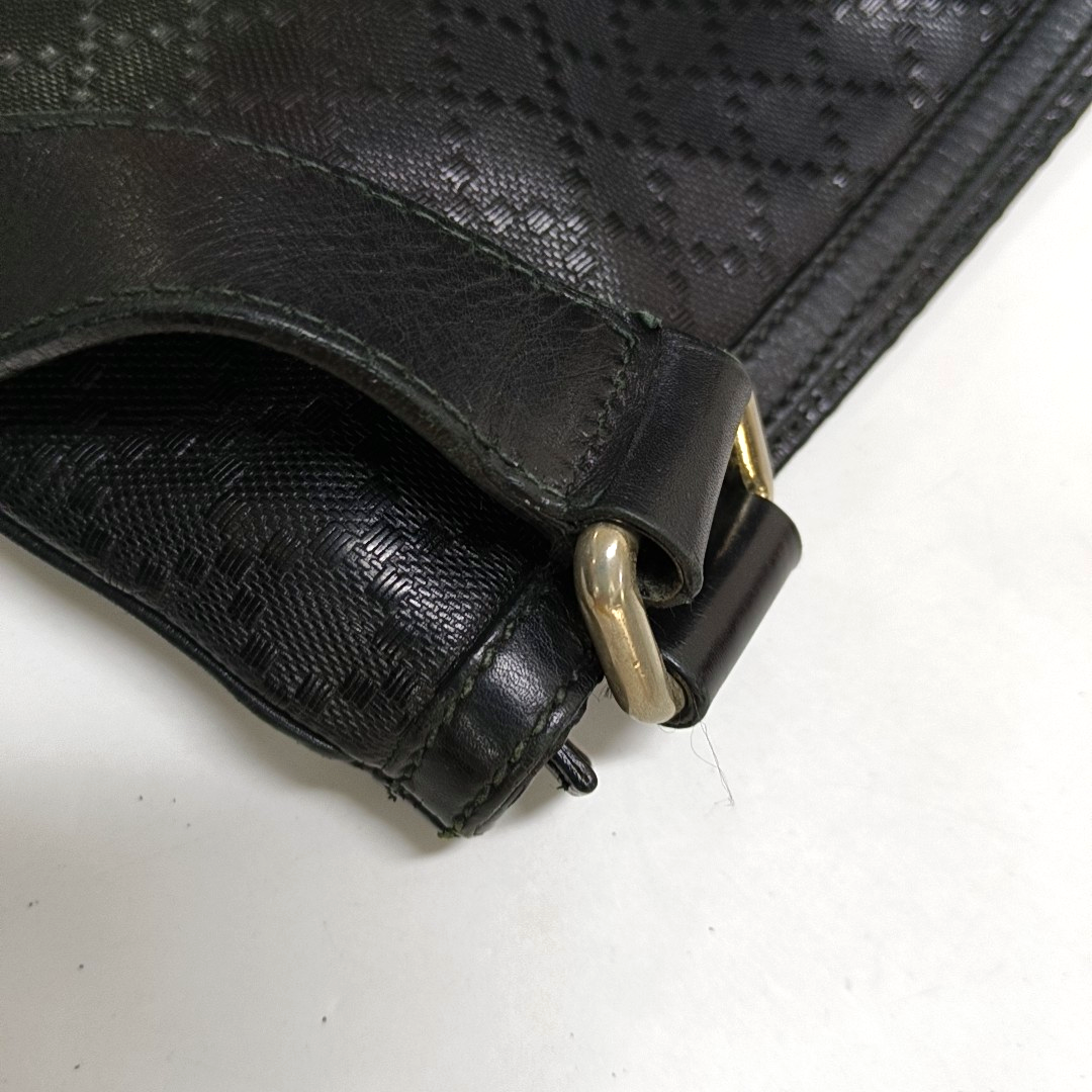 GUCCI Princy Black cowhide embossed shoulder bag crossbody bag Golden hardware-(SKU)-947265405