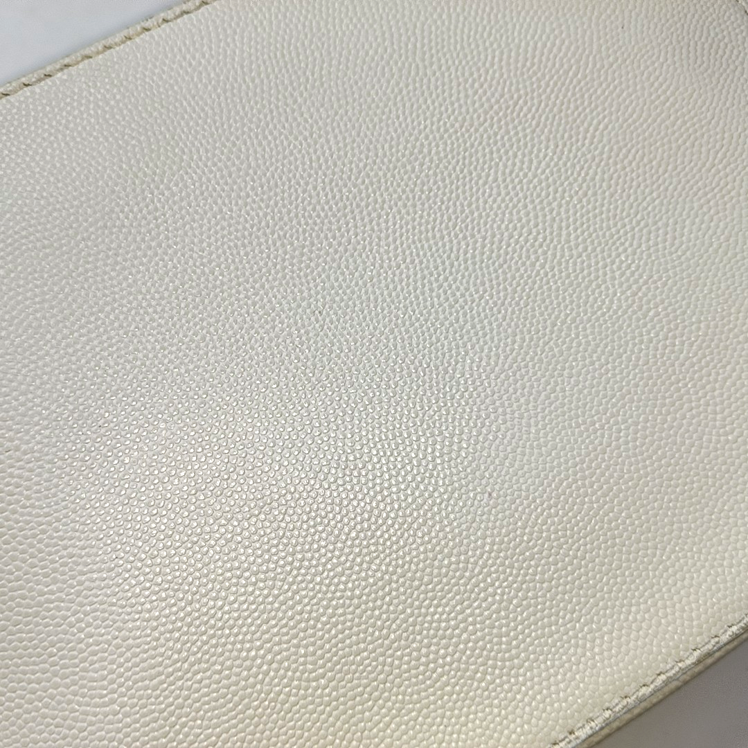 FURLA White Leather Studs Shoulder Bag Golden hardware Removable shoulder strap-(SKU)-939909071