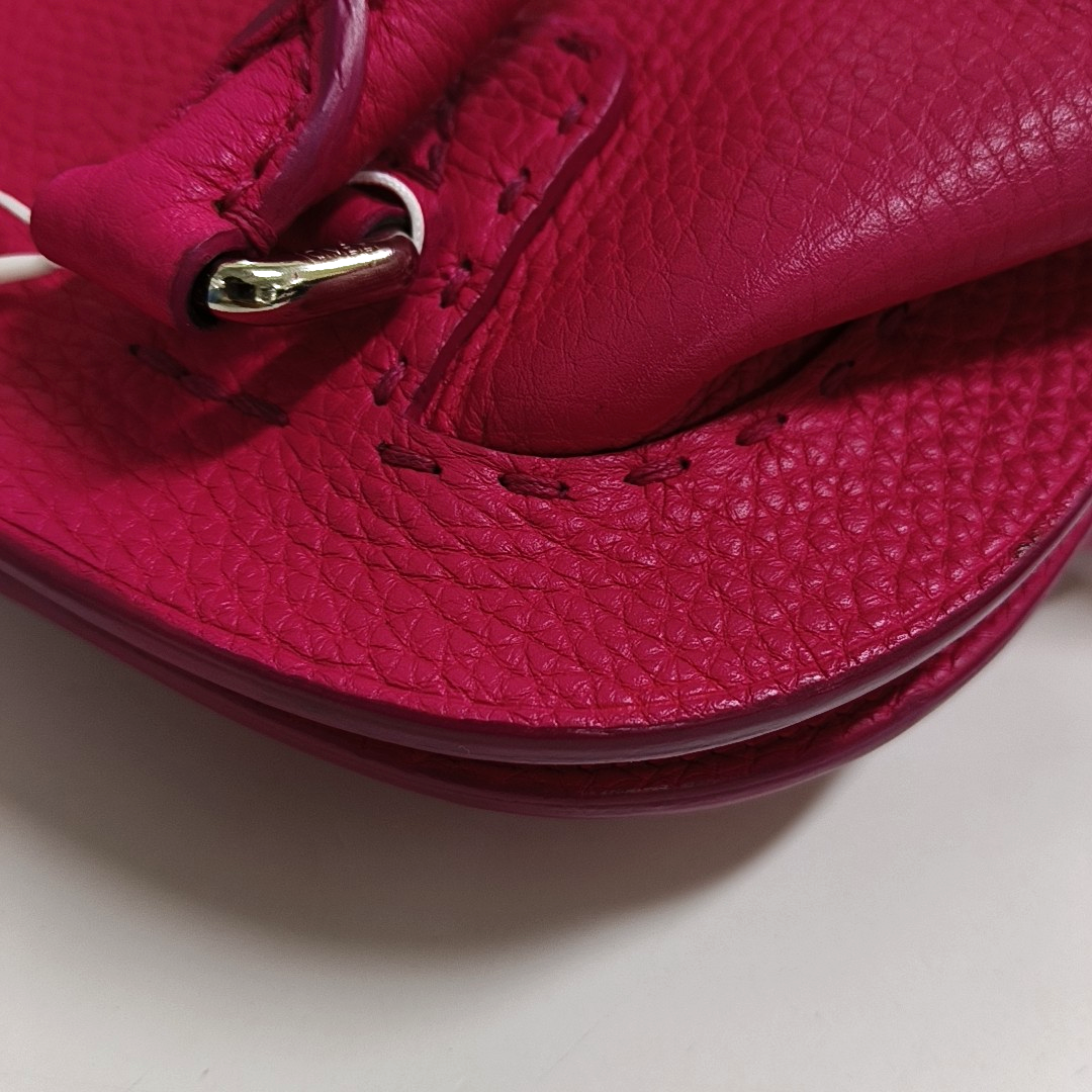 FENDI Tote bag Fuchsia cowhide handbag Silver Hardware-(SKU)-957044385