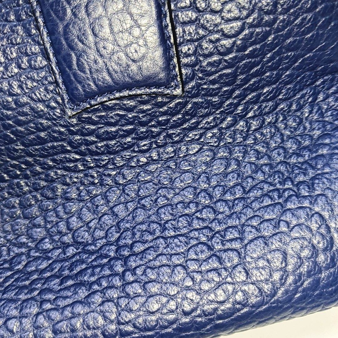 BURBERRY Gladstone Dark Blue Cowhide Single Shoulder Bag Handbag Golden hardware Removable shoulder strap-(SKU)-939605171