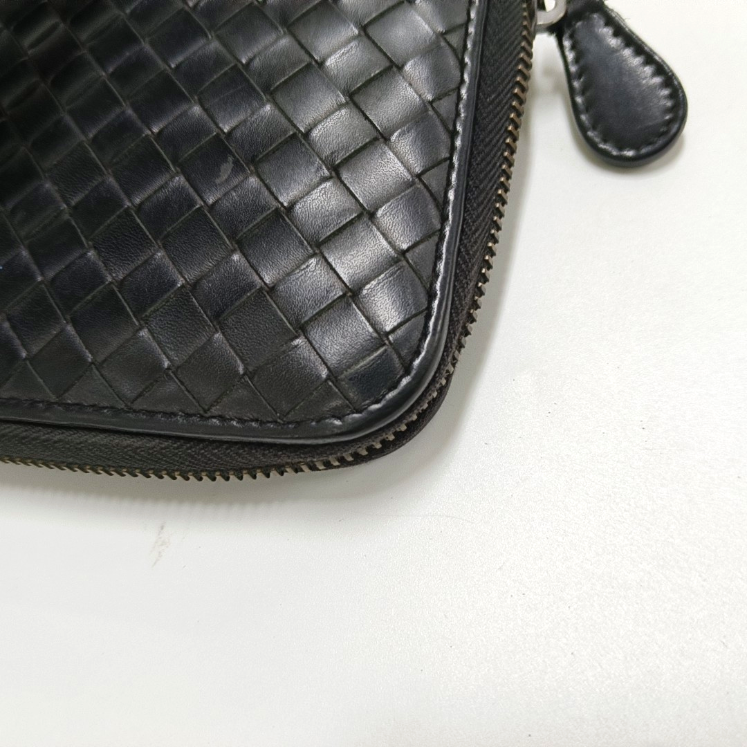BOTTEGA VENETA Black Cowhide Braided Handbag Black hardware-(SKU)-953739920