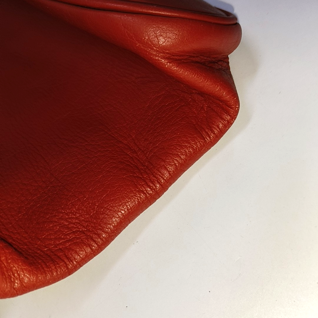LOEWE Velazquez Orange Red Cowhide Tote Bag Golden hardware-(SKU)-941127614