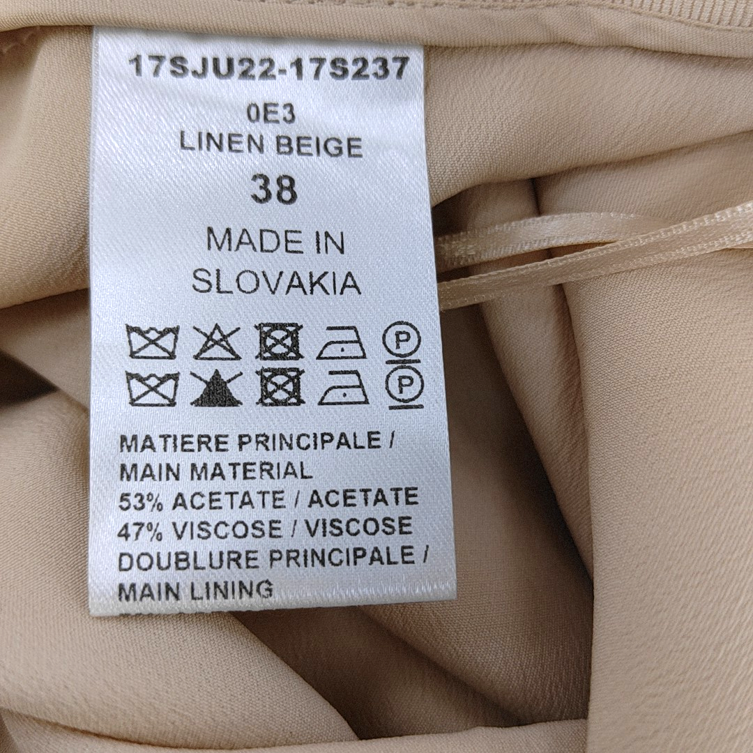 Chloé Mcode Summer Beige Acetate Fiber Women's Short Skirt-(SKU)-943134628