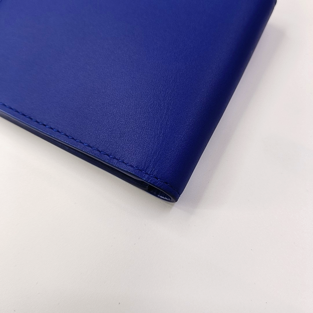 BURBERRY Blue Leather Wallet-(SKU)-954867784