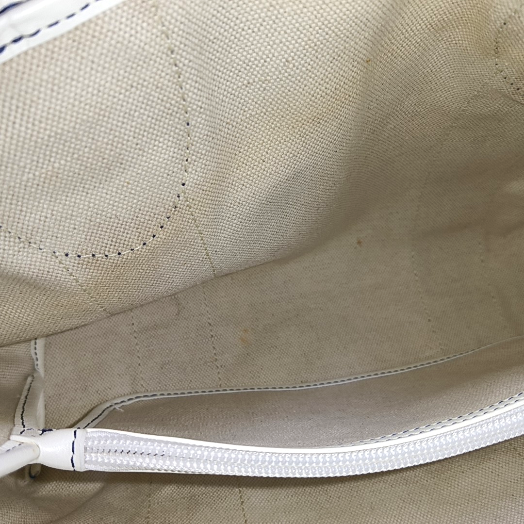 CELINE Tote bag Light gray coated canvas floral single shoulder bag handbag Silver Hardware-(SKU)-941849748