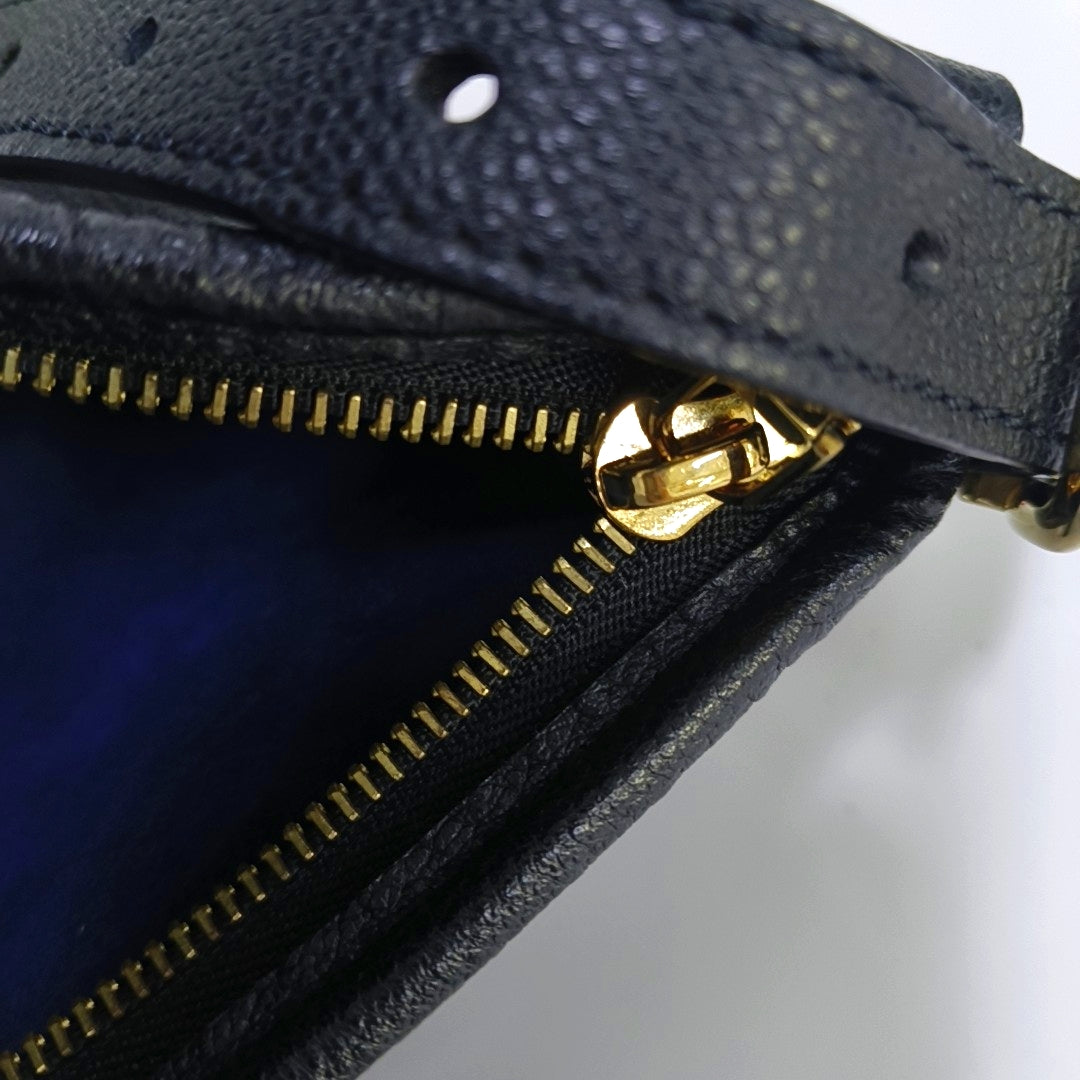 LOUIS VUITTON CARRYALL Small Black Leather Monogram Damier Ebene Black Shoulder Bag Tote Bag with Gold Hardware and Detachable Shoulder Strap-(SKU)-966661333