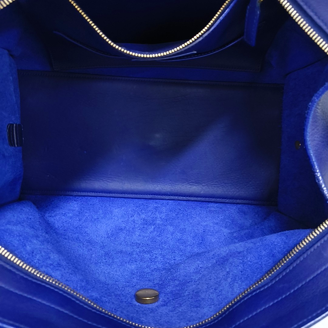 YSL CHYC Y LIGNE Medium size Dark Blue Leather Handbag Golden hardware-(SKU)-955766703