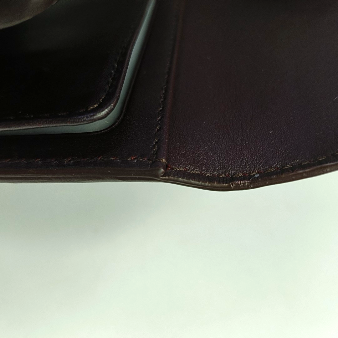LOUIS VUITTON KOALA Burgundy patent leather vintage embossed wallet Golden hardware-(SKU)-950590623