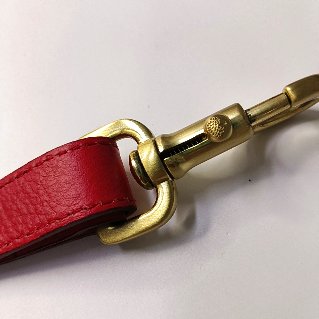 Mulberry Alexa Red Cowhide Single Shoulder Bag Handbag Crossbody Bag Golden hardware Removable shoulder strap-(SKU)-951491621