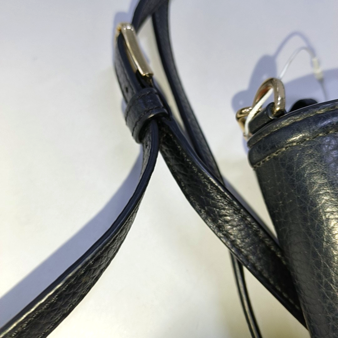 TORY BURCH Taylor Black leather crossbody bag handbag Golden hardware Removable shoulder strap-(SKU)-940194688