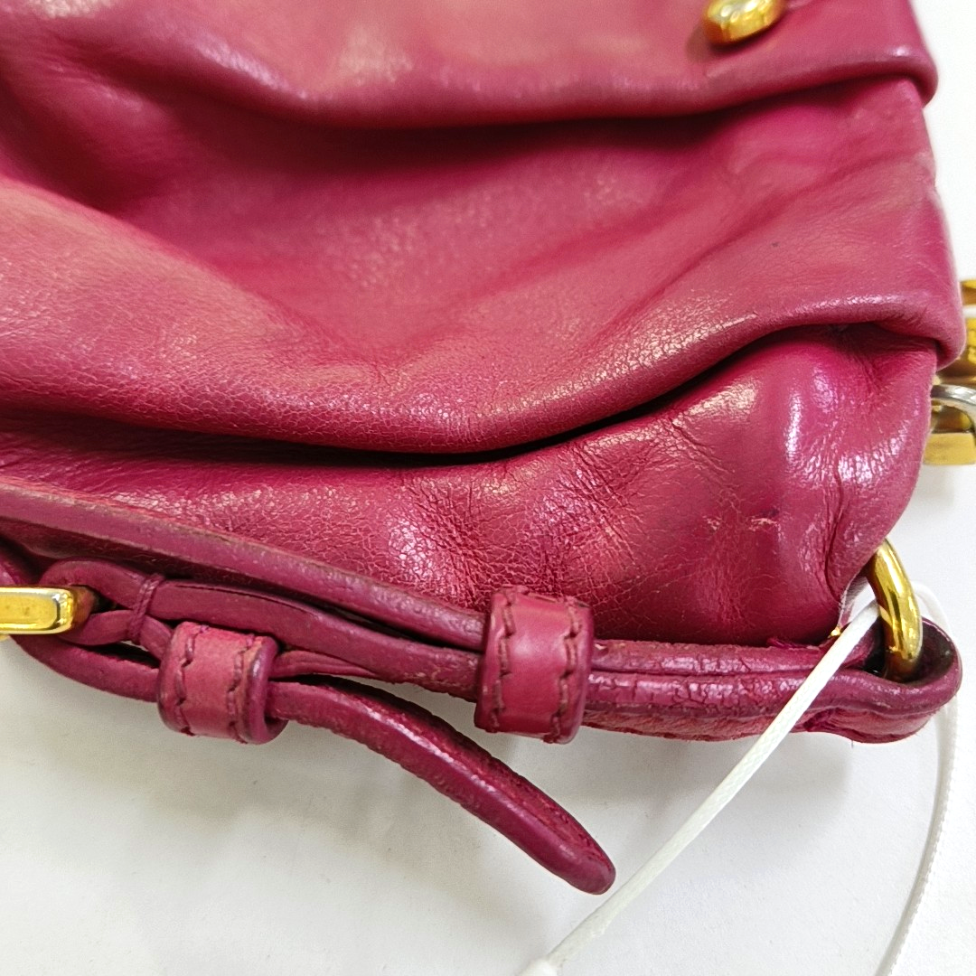 PRADA Pink leather handbag Golden hardware-(SKU)-949038827