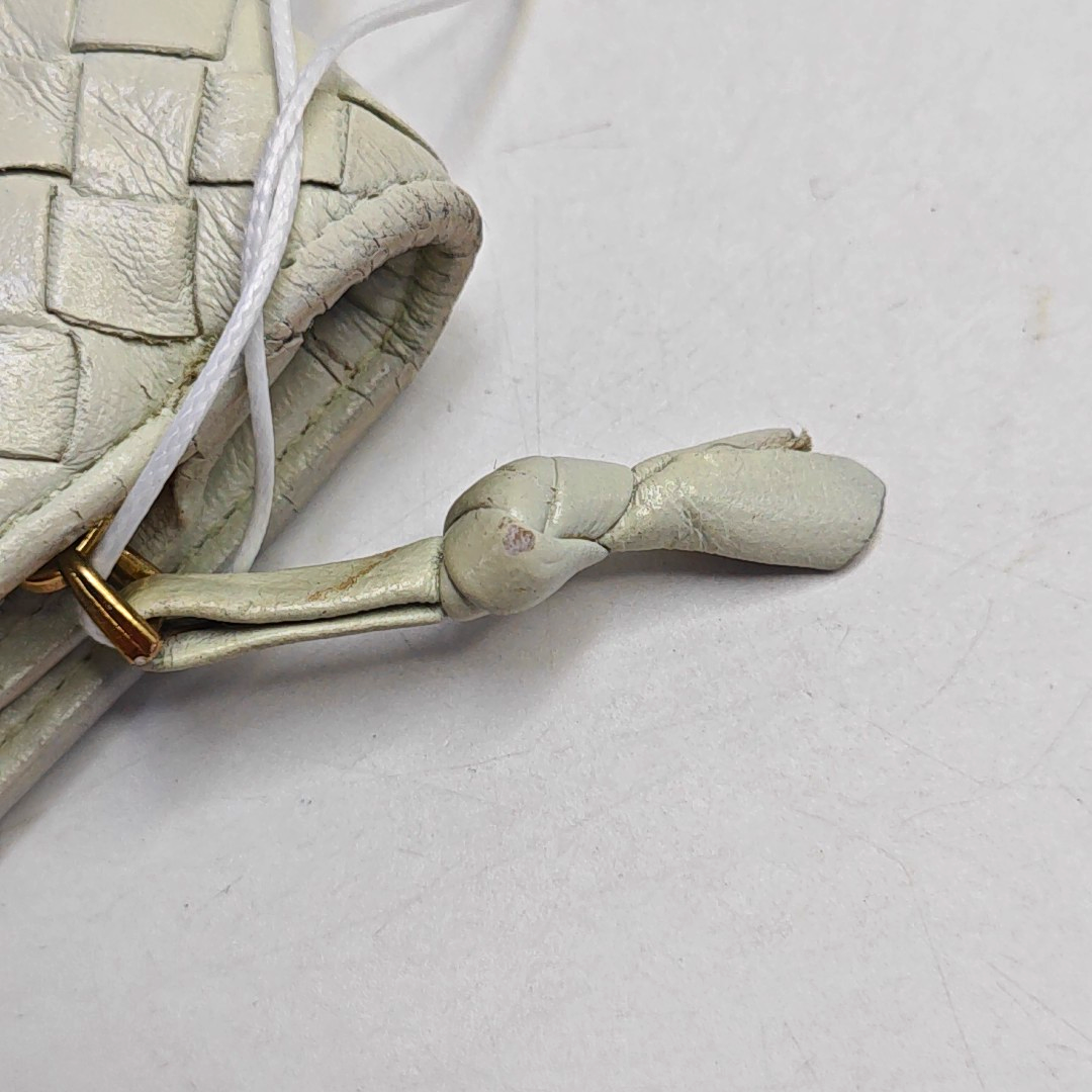 BOTTEGA VENETA White Cowhide Braided Wallet-(SKU)-945082548