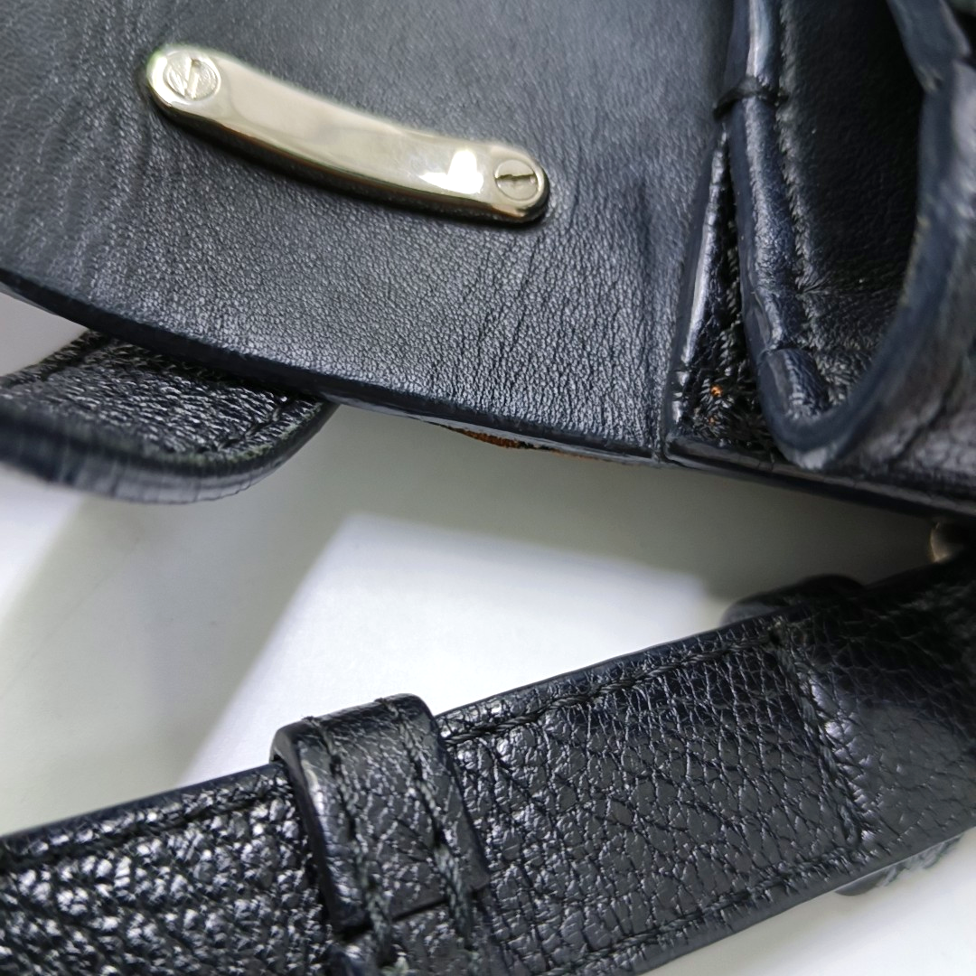 BURBERRY D-Ring Brown Leather Crossbody Single Shoulder Bag Silver Hardware Removable shoulder strap-(SKU)-952390772