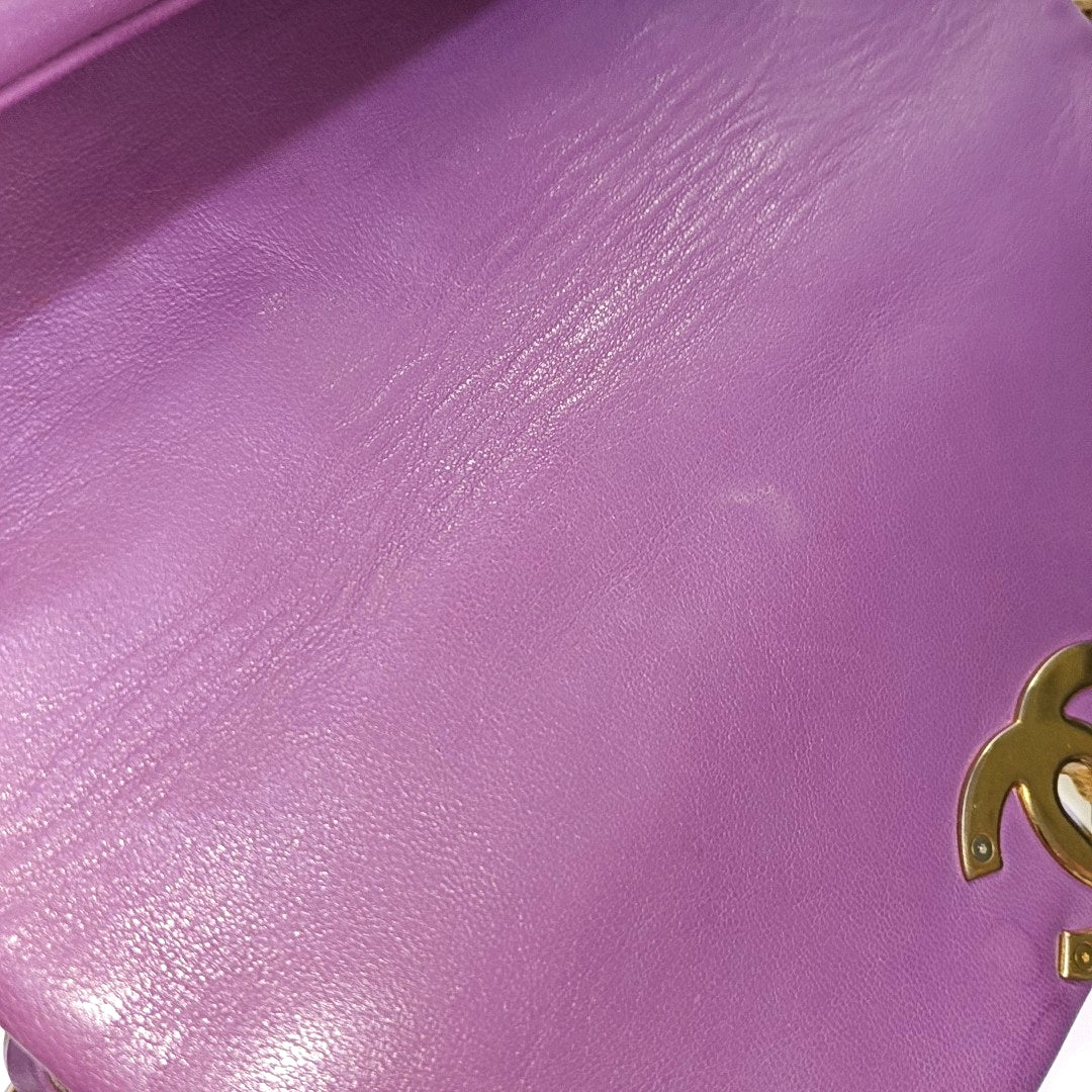 CHANEL CHANEL 19 Small Pastel Pink Lamb Leather Quilted Stitch Shoulder Bag Crossbody Bag Gold Silver Rhodium Hardware 30 Clasp-(SKU)-966023711