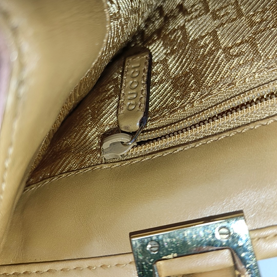 GUCCI Jackie 1961 Nude Pink Suede Buckle Handbag Single Shoulder Bag Golden hardware-(SKU)-958003258