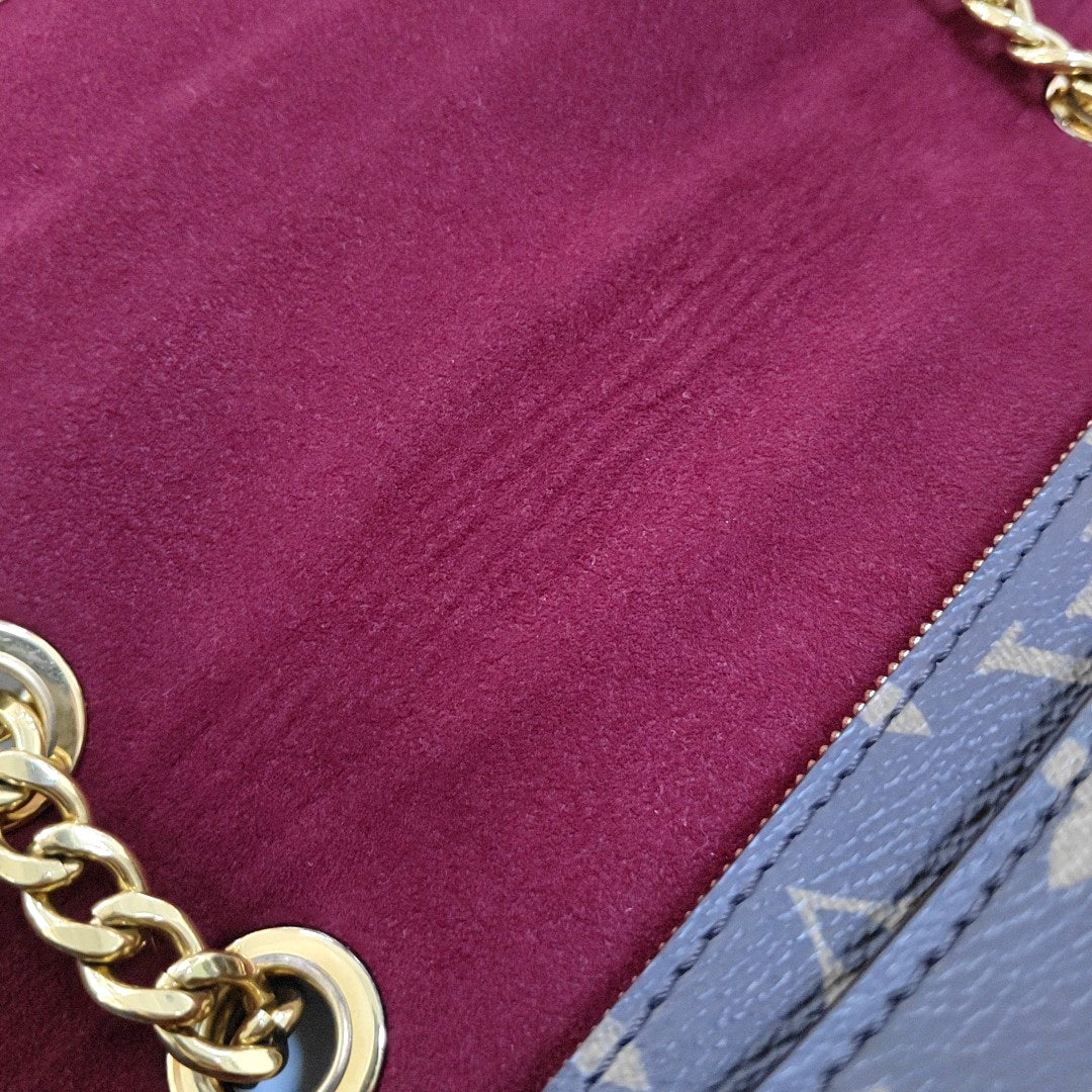 LOUIS VUITTON PASSY Brown Coated Canvas Monogram Crossbody Shoulder Bag with Gold Hardware-(SKU)-969470461