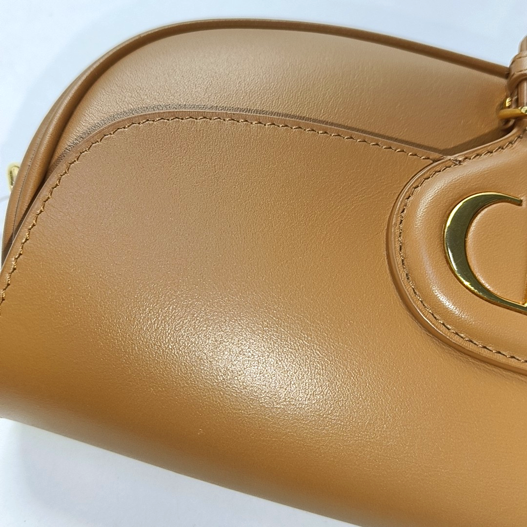 DIOR Bobby Brown Leather Crossbody Bag Tote Bag Single Shoulder Bag Removable Shoulder Straps-(SKU)-962210624