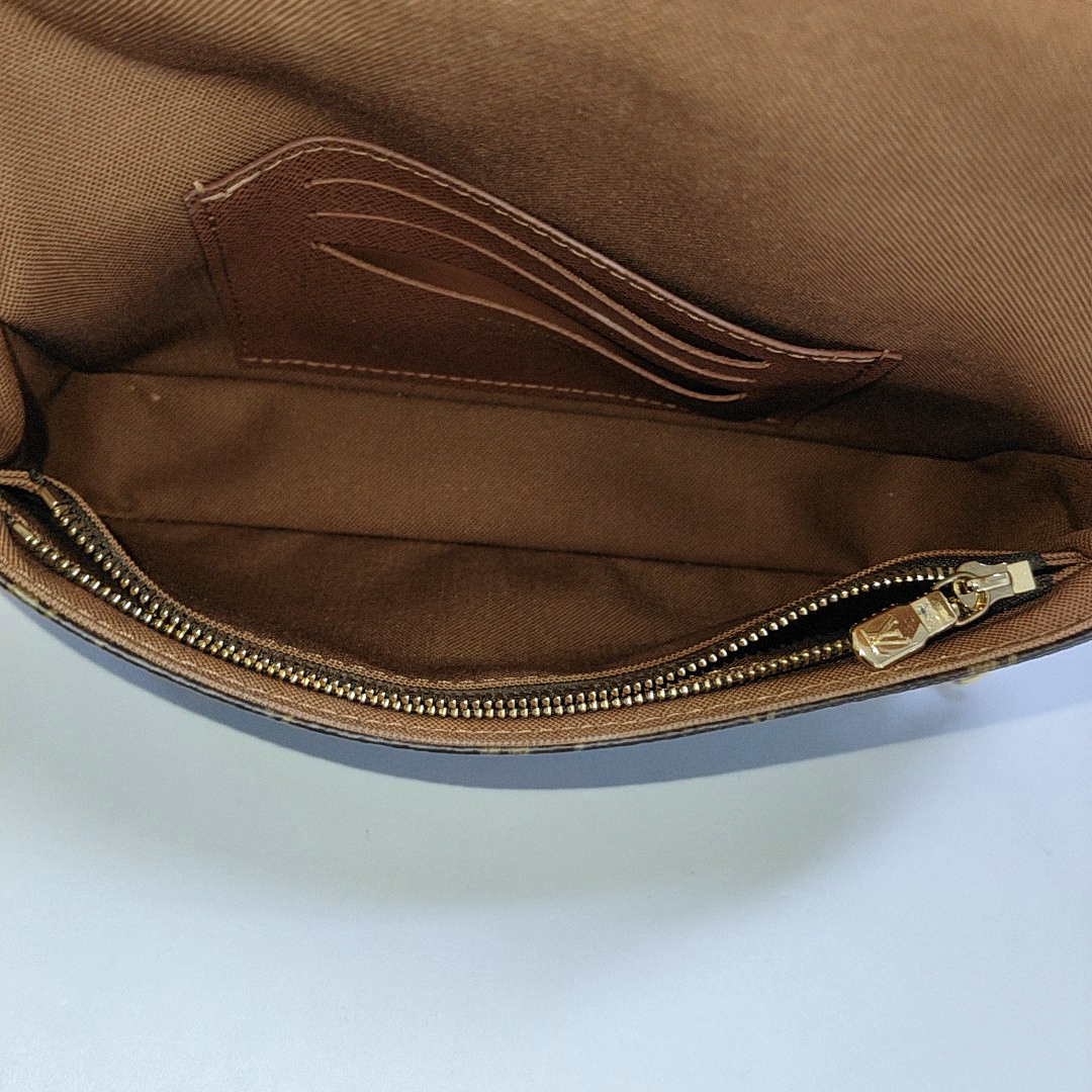 LOUIS VUITTON IVY Brown Coated Canvas Monogram Shoulder Bag Tote Bag Crossbody Bag Gold Hardware 2 Removable Straps-(SKU)-961336162