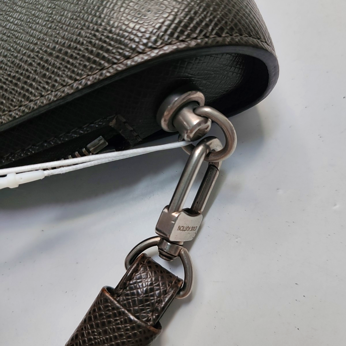 LOUIS VUITTON BAIKAL Brown Calfskin Clutch Handbag Silver Hardware-(SKU)-955218980