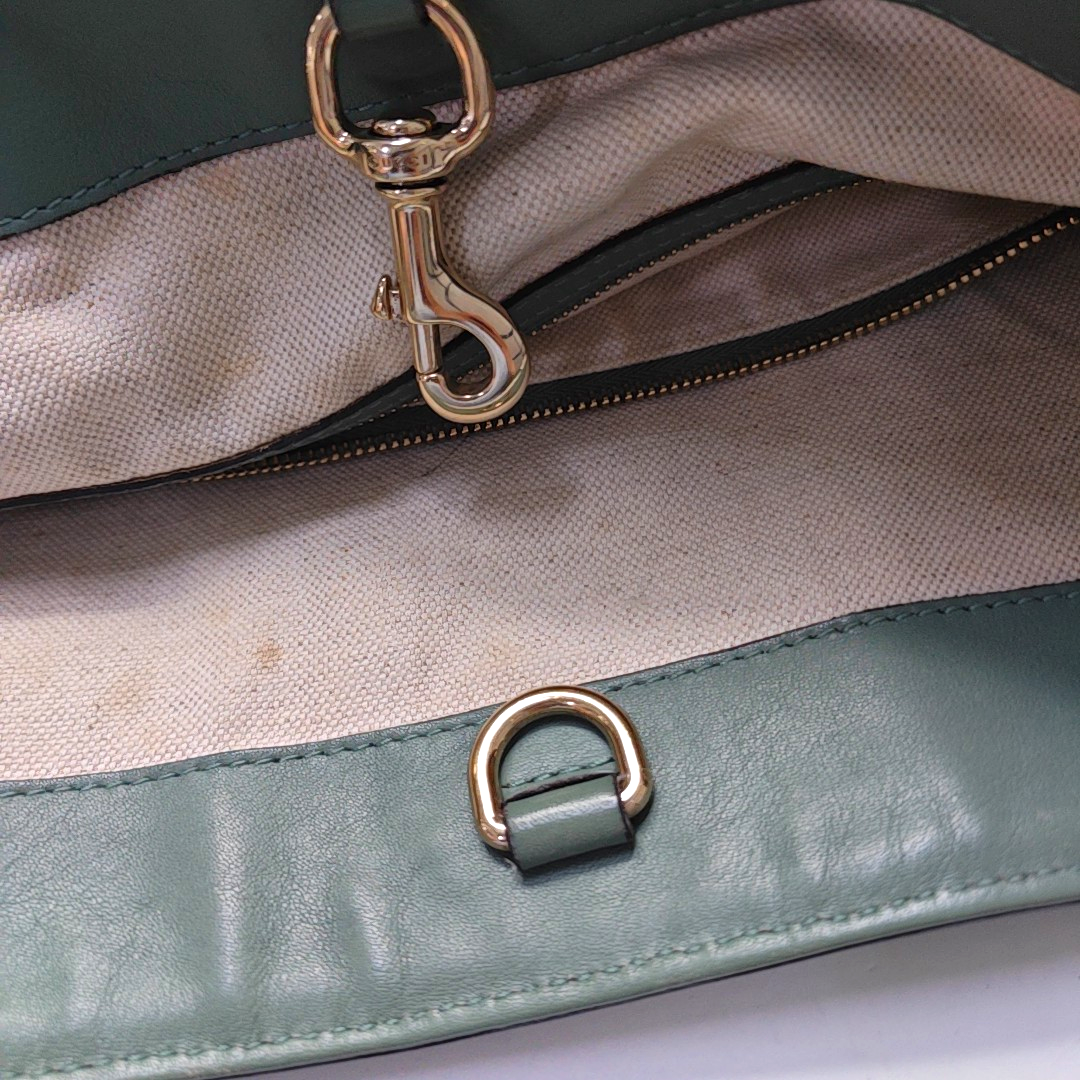 GUCCI Microguccissima Green Cowhide Old Flower Single Shoulder Bag Golden hardware-(SKU)-956277311