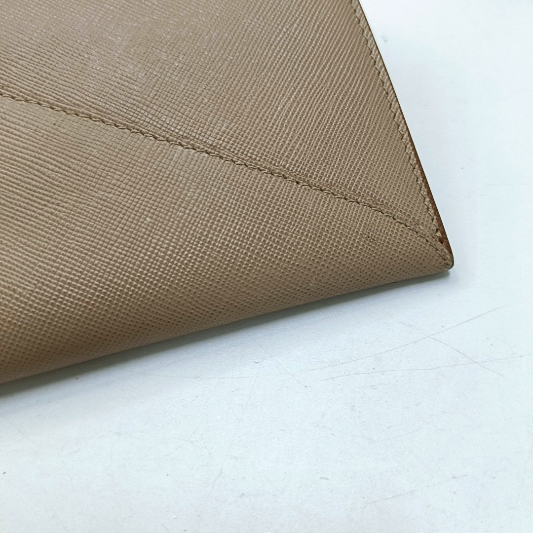 PRADA Khaki Cowhide Wallet Golden hardware-(SKU)-954136803