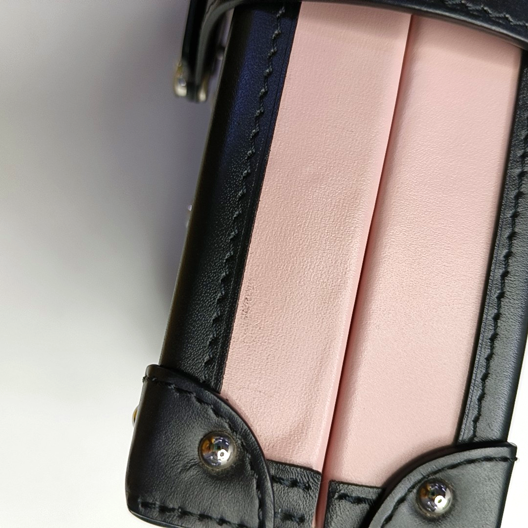 LOUIS VUITTON PETITE MALLE Multicolor Leather Monogram Crossbody Bag Single Shoulder Bag with Silver Hardware Removable Strap-(SKU)-952551209
