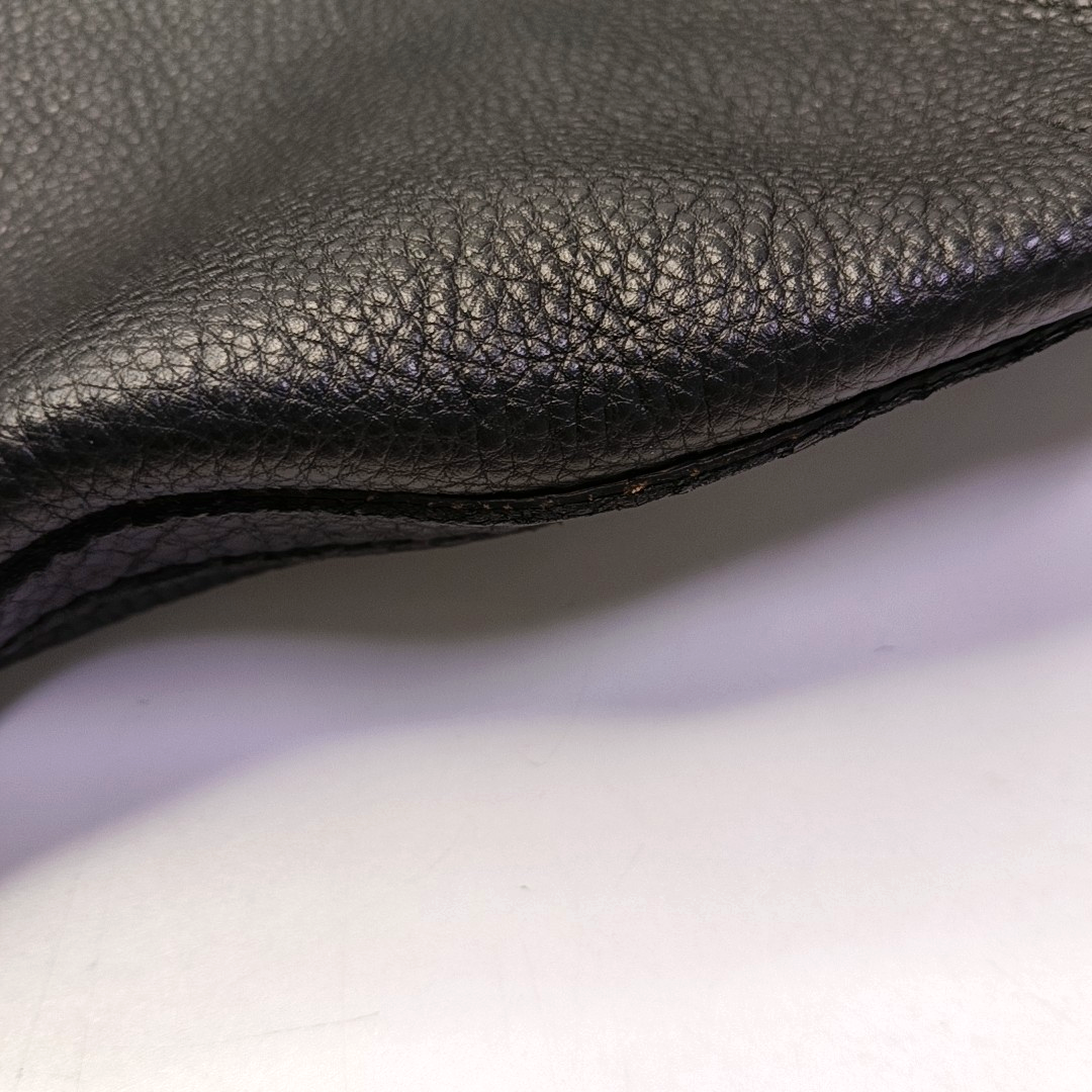 BVLGARI Tote bag Black cowhide tote bag Silver Hardware-(SKU)-958155763