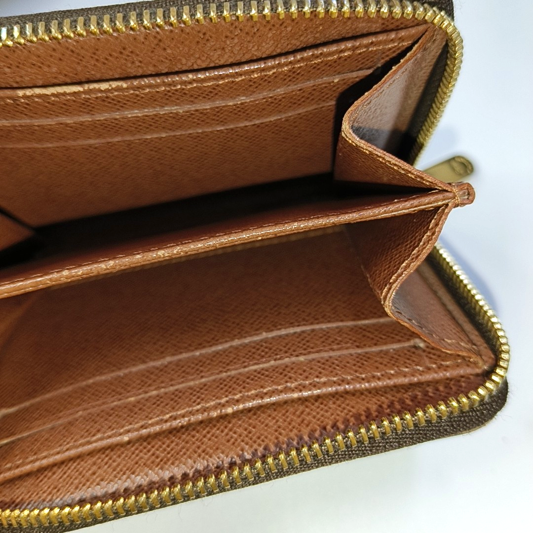 LOUIS VUITTON Brown coated canvas vintage wallet Golden hardware Complete Accessories-(SKU)-959923141