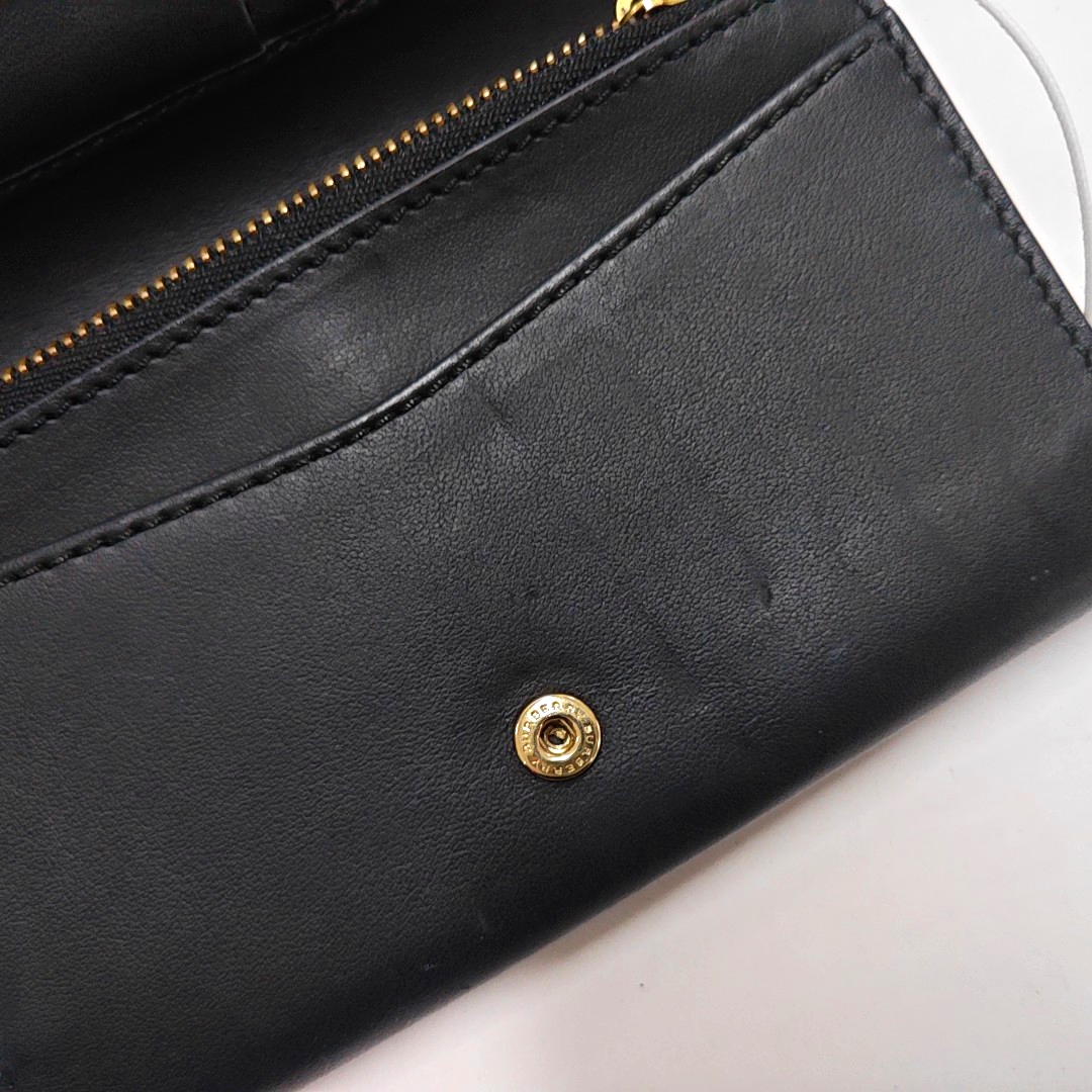 BURBERRY Black Cowhide Wallet Golden hardware-(SKU)-947686221