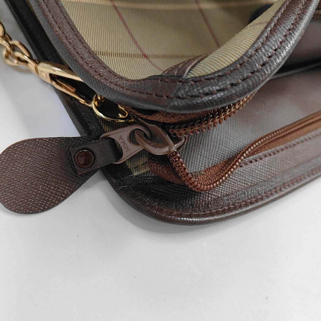 BURBERRY Green Fabric Handbag Golden hardware-(SKU)-946208176