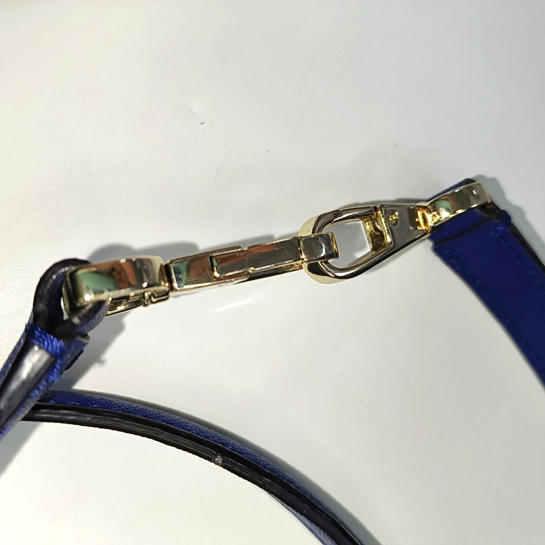 Kate Spade Blue Leather Single Shoulder Bag Crossbody Bag Tote Bag Golden hardware Removable shoulder strap-(SKU)-951856762