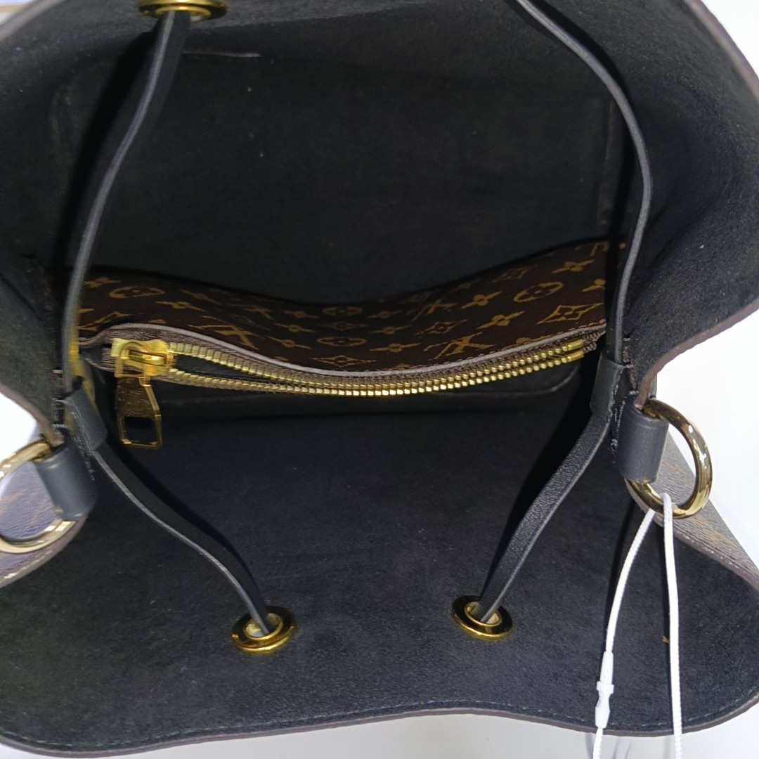 LOUIS VUITTON NÉONOÉ Medium Brown Coated Canvas Monogram Neverfull Shoulder Bag with Gold Hardware and Detachable Strap-(SKU)-964794729