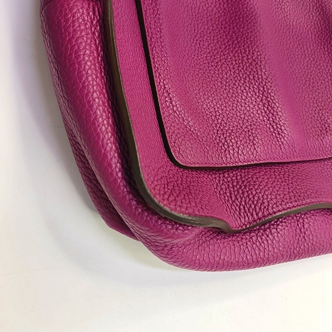HERMÈS Marwari Small Lavender Clemence Leather Crossbody Shoulder Bag Handbag Hardware 🄿-(SKU)-968149612