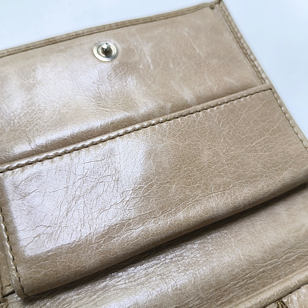 Miu Miu Gray Brown Leather Quilted Wallet Silver Hardware-(SKU)-952408891