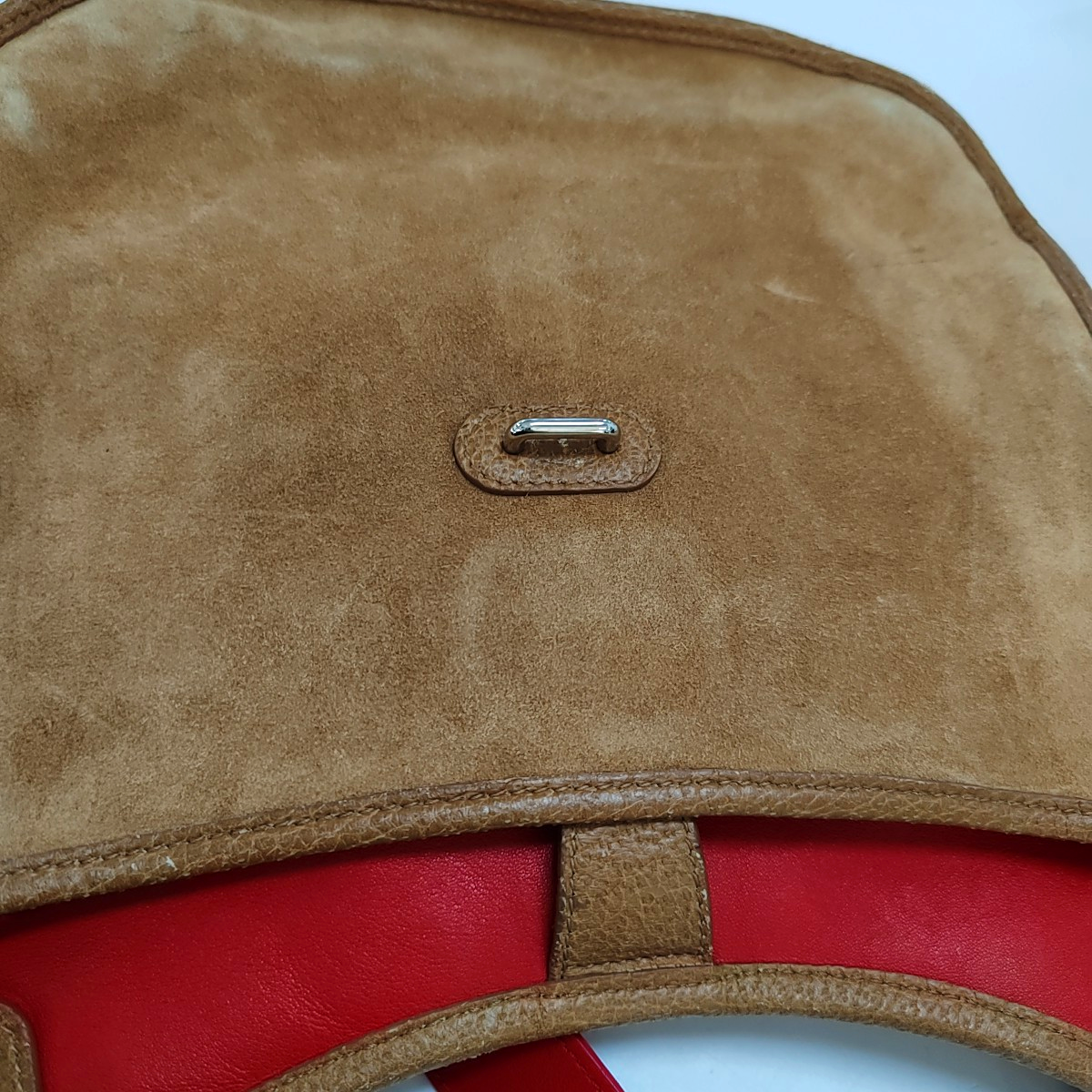 BALENCIAGA Le Cagole Brown Suede Crossbody Single Shoulder Bag Golden hardware-(SKU)-959493893